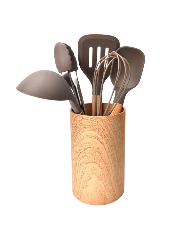 6 Utensílios em Silicone Kenya Cinza