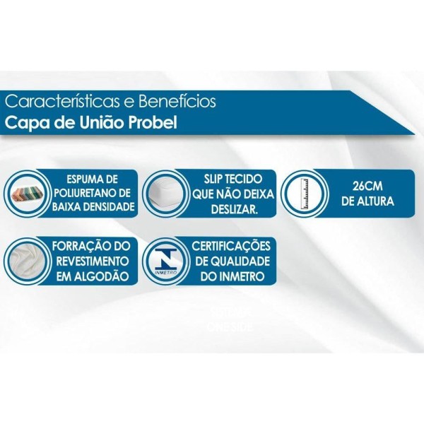 Encontraproduto.com.br - Capa De União Colchão Hotelaria King Plush S-pillow (176x198) - Probel