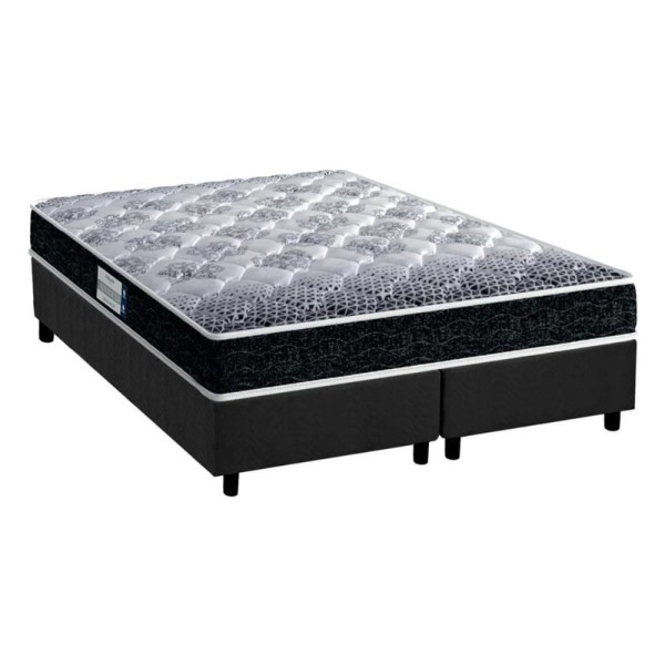 Conjunto Box Queen: Colchão Anatômico Probel D33/EP Advanced Tech1500 + Base CRC Suede Gray(158x198)
