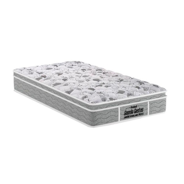 Colchão Solteiro Espuma D45 - Ep Anatômico Guarda Costas Próextreme Plus Euro Pillow Gray (88x188x24) - Probel