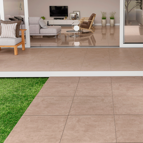 Encontraproduto.com.br - Porcelanato Metropole Mocca Out AR72054 Retificado 72x72cm - Viarosa
