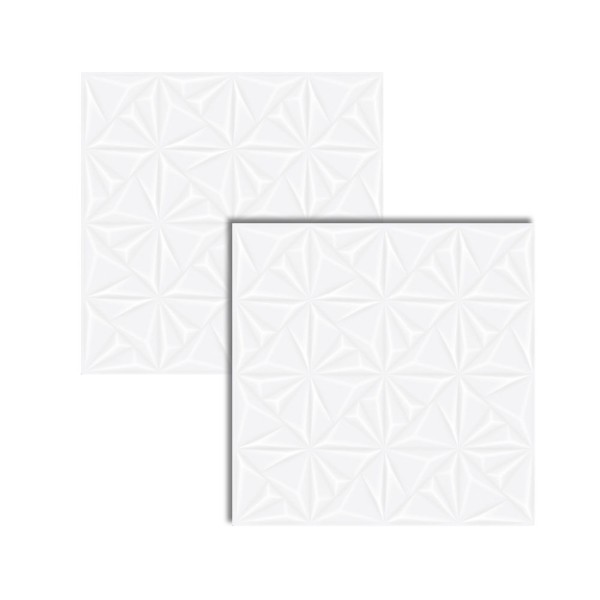 Encontraproduto.com.br - Revestimento Classic White Deco 72x72 Retificado Caixa 1,55m2 Via Rosa
