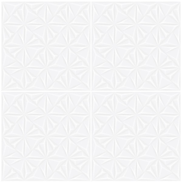 Encontraproduto.com.br - Revestimento Classic White Deco 72x72 Retificado Caixa 1,55m2 Via Rosa