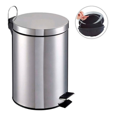 Encontraproduto.com.br - Lixeira C/ Pedal 3L em Aço Inox Fratelli