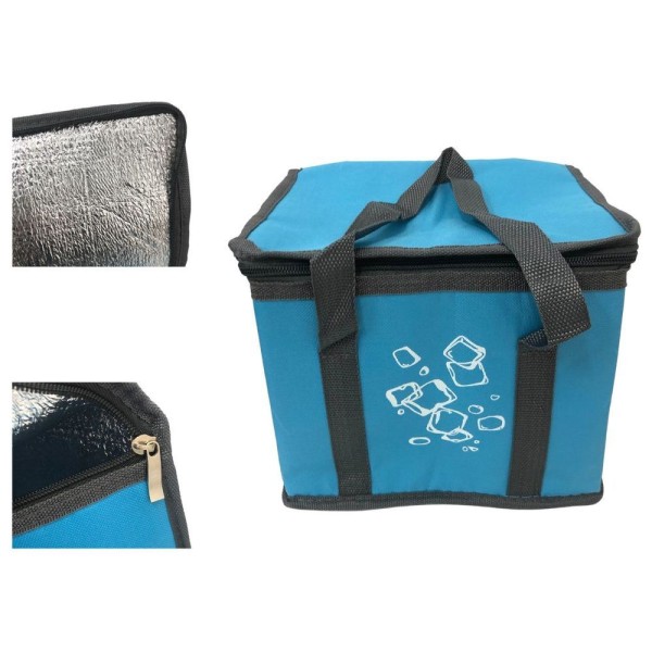 Encontraproduto.com.br - Bolsa Térmica 4 L De Poliéster Com Alça Decor Cubos De Gelo