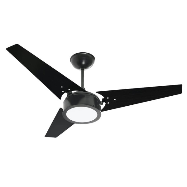 Encontraproduto.com.br - Ventilador de Teto Venti-Delta Luminária Led 3 Velocidades 127V Vintage Preto 203107