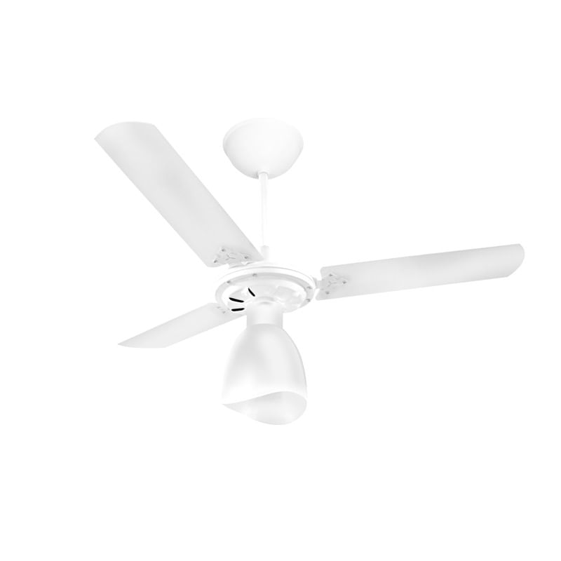 Encontraproduto.com.br - Ventilador De Teto Venti-delta New Delta Light Com 3 Pás Branco 110v