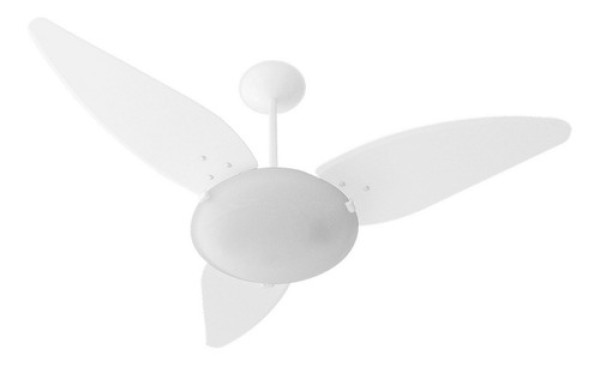 Ventilador de Teto Magnes Branco 2 Lâmpadas Controle Parede 127V