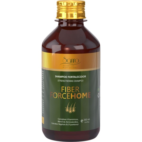 Shampoo Fortalecedor Fiber Force 250ml Sanro Cosméticos