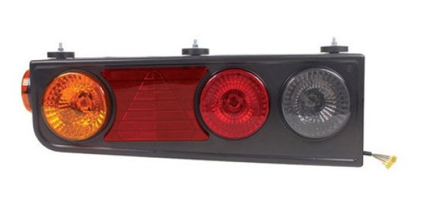 Encontraproduto.com.br - SUPORTE LANTERNA TRASEIRA  TRICOLOR SUPORTE COM TRIANGULO E RÊ FUMÊ LD - PRL20386510LD