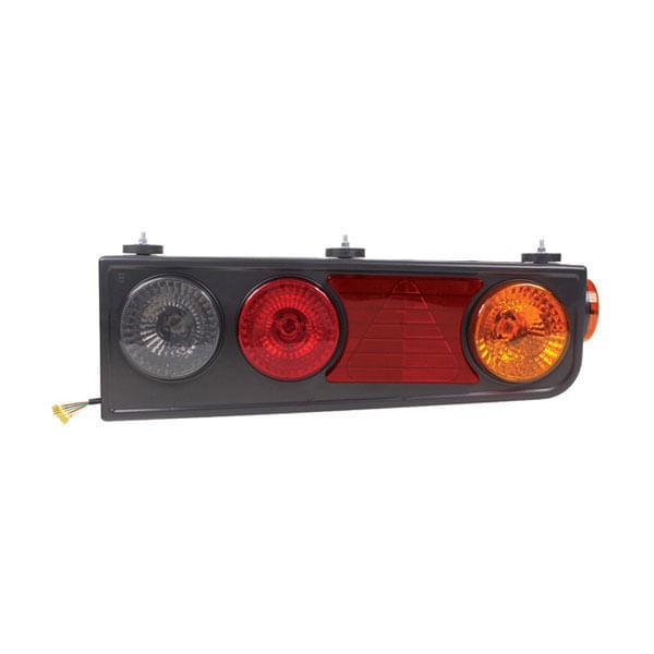 Encontraproduto.com.br - SUPORTE LANTERNA TRASEIRA  TRICOLOR SUPORTE COM TRIANGULO E RÊ FUMÊ LD - PRL20386510LD
