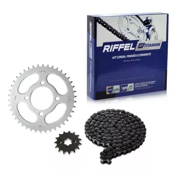 Encontraproduto.com.br - Kit Relação Riffel Titanium XRE 300 2010-2023 (MP)
