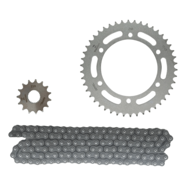 Encontraproduto.com.br - Kit Relação Transmissão Riffel Top YBR 125 2000-2016