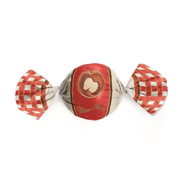 Embalagem para Trufas e Bombons Sabores Choco + Coco 14,5x15,5cm (027764) com 100 CROMUS
