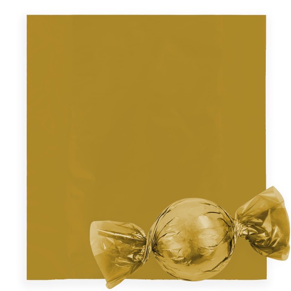Embalagem Para Trufas e Bombons Ouro 12x12,5CM 100 Unidades 023412 CROMUS