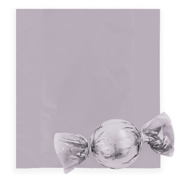 Embalagem Para Trufas e Bombons Liso Prata 20x18CM 100 Unidades 023513 CROMUS