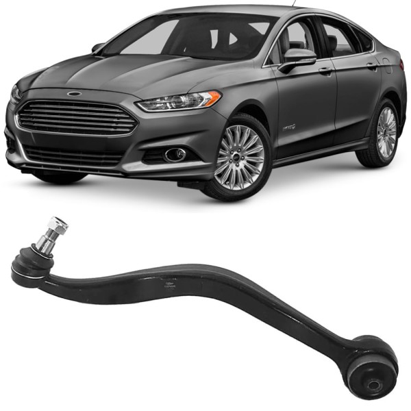 Encontraproduto.com.br - Braço Oscilante Ford Fusion 2006 a 2016 Dianteiro Inferior Passageiro Curvo