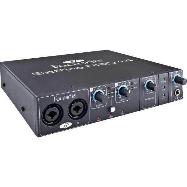 Encontraproduto.com.br - Interface de Áudio Firewire Thunderbolt Saffire Pro-14 - Focusrite