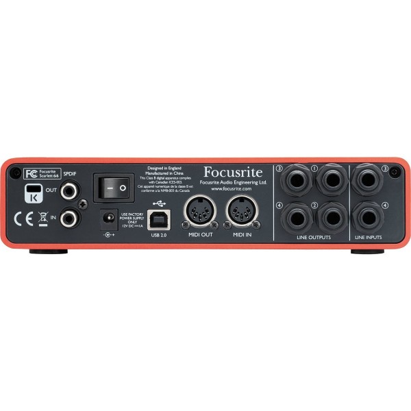 Encontraproduto.com.br - Interface de Áudio USB 2.0 Scarlett 6i6 - Focusrite