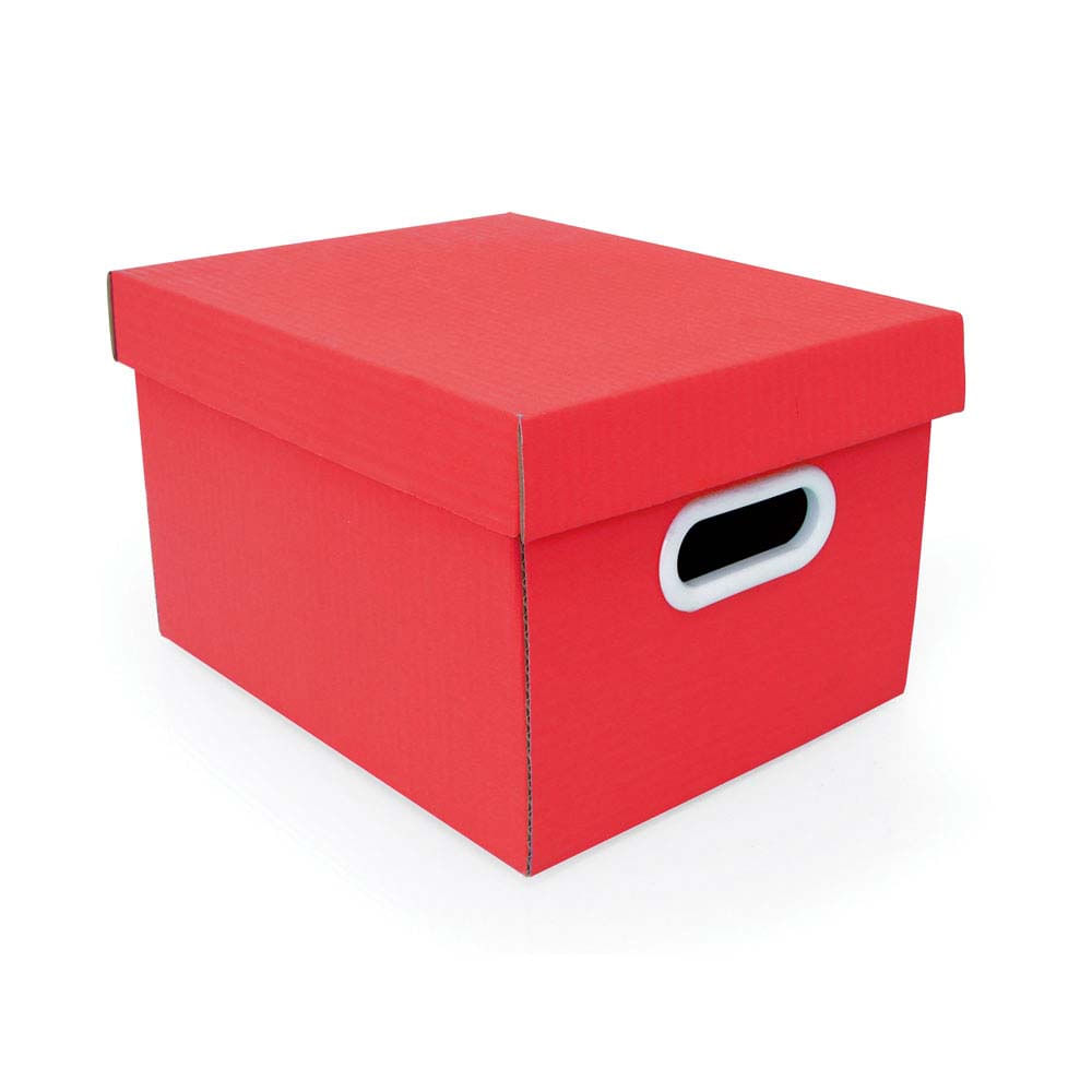 Caixa organizadora mini closet 28x23x18cm vermelha Boxgraphia