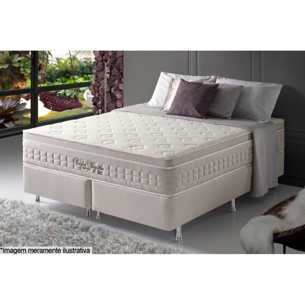 Encontraproduto.com.br - Colchão Queen Magnético C- Confort Euro Pillow (158x198x32) - Anjos