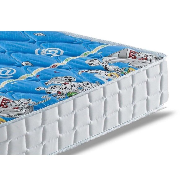 Encontraproduto.com.br - Colchão Solteiro Espuma D20  Mike Blue (88x188x14) - Anjos