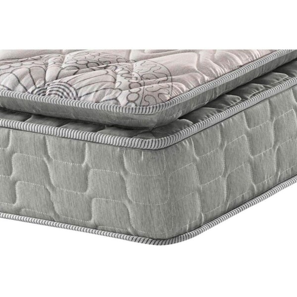 Encontraproduto.com.br - Conjunto Box Baú Casal: Colchão Espuma Anjos D33 Orthosono One Face + Base Crc Suede Black(138x188)