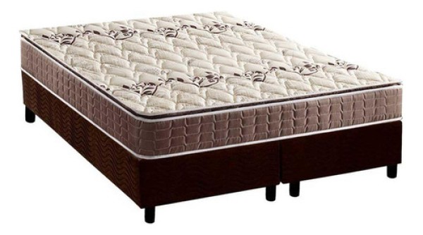 Encontraproduto.com.br - Conjunto Box Queen: Colchão Ortopédico Anjos D28/ag65 Magnum