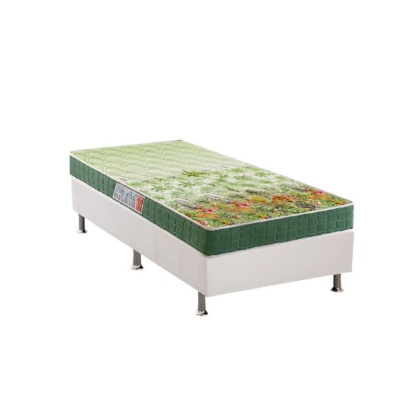 Encontraproduto.com.br - Conjunto Box Solteiro: Colchão Ortopédico Anjos D28/ep Panta