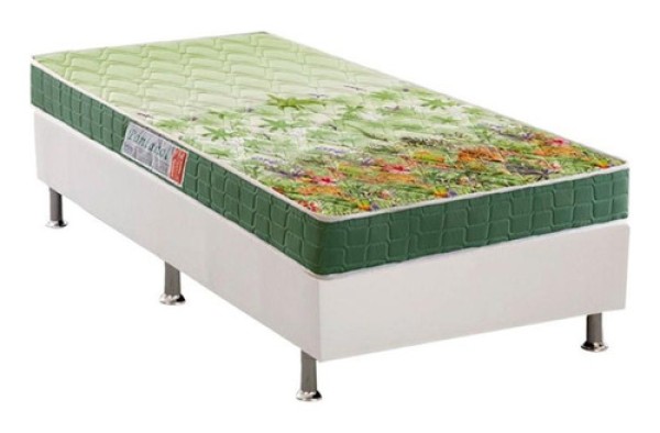 Encontraproduto.com.br - Conjunto Box Solteiro: Colchão Ortopédico Anjos D28/ep Panta