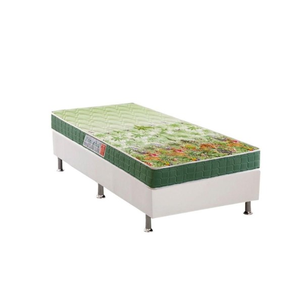Encontraproduto.com.br - Conjunto Box Solteiro: Colchão Ortopédico Anjos D28/ep Panta