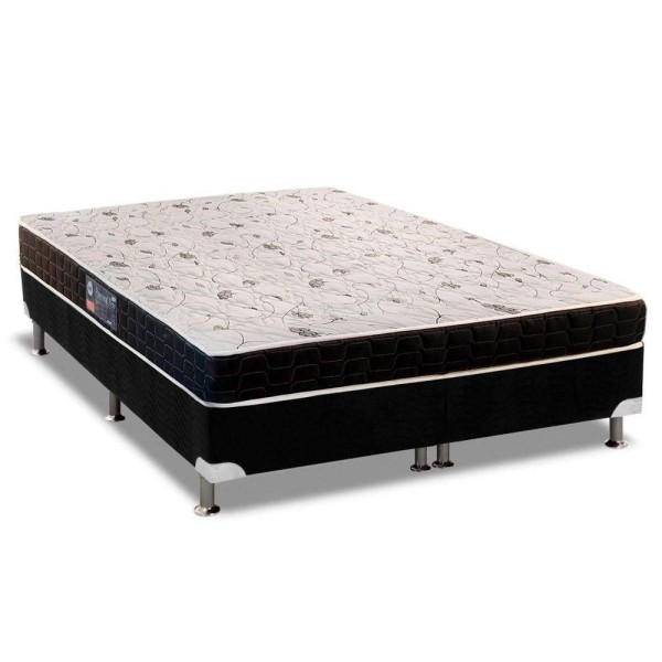 Encontraproduto.com.br - Cama Box Queen: Colchão Espuma Anjos D28/ag65 Pantanal Thie