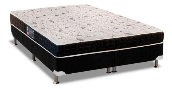 Encontraproduto.com.br - Cama Box Queen: Colchão Espuma Anjos D28/ag65 Pantanal Thie