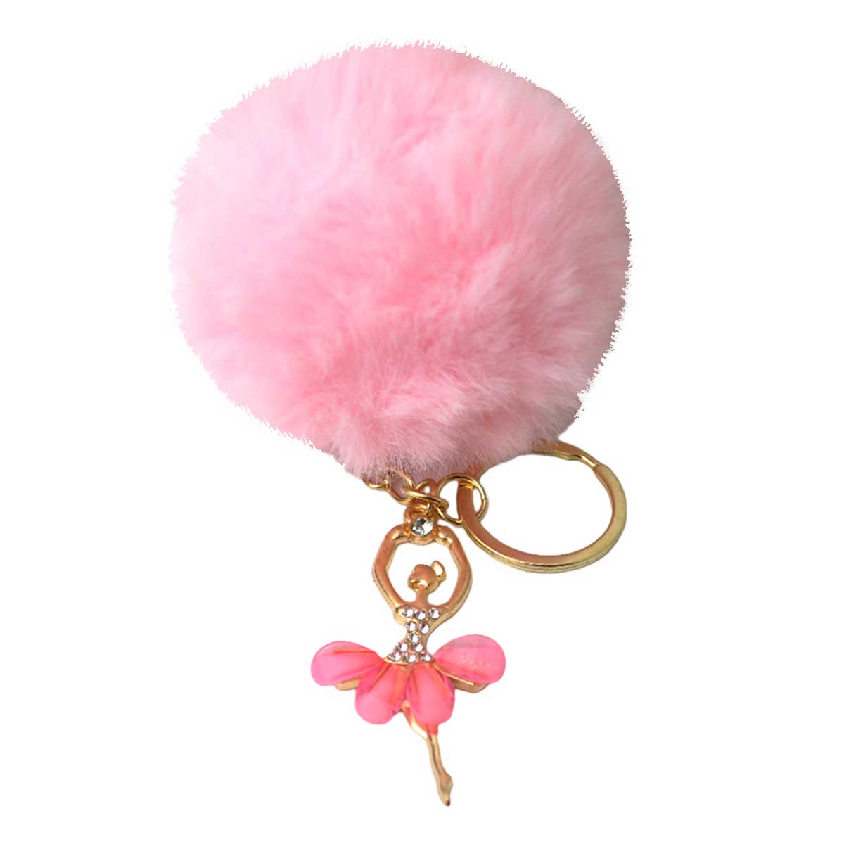 Chaveiro Pompom Bailarina 8cm em Poliéster Multiart