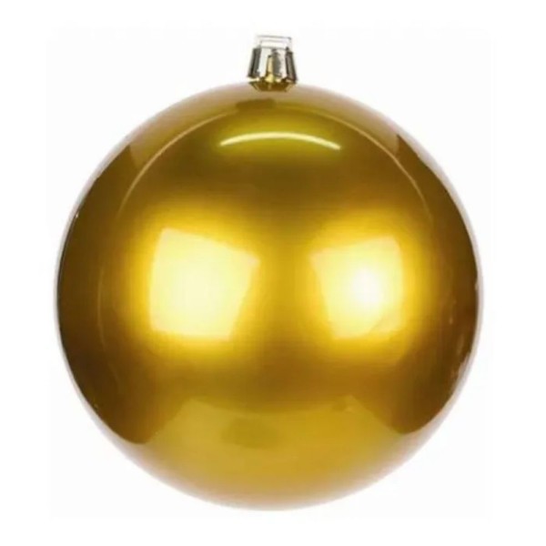 Encontraproduto.com.br - Enfeite De Natal Kit Com 9 Bolas Douradas 5cm Multiart