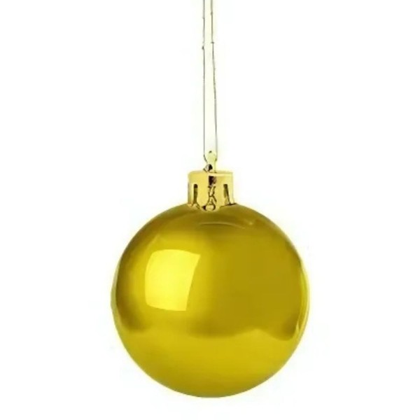 Encontraproduto.com.br - Enfeite De Natal Kit Com 9 Bolas Douradas 5cm Multiart