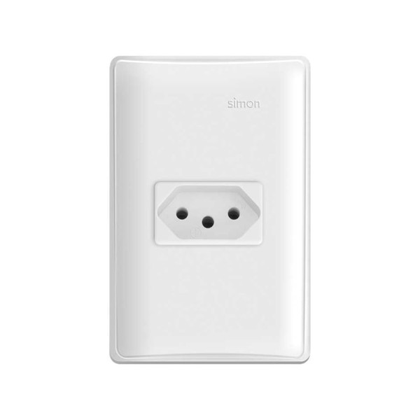 Simon 19 Tomada 10a 250v Com Placa