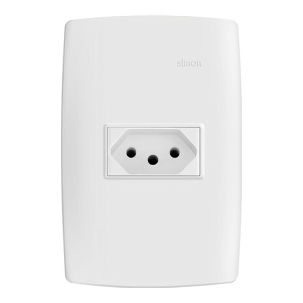 Tomada 4x2 2 Polos + Terra 20a 250v S30 Branco Simon
