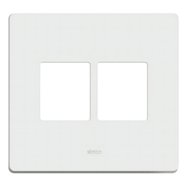 Encontraproduto.com.br - Placa 4 Postos 4x4 com Suporte Branca Simon 20