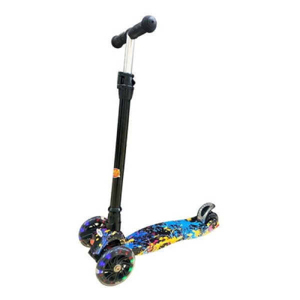 Encontraproduto.com.br - Patinete Com 3 Rodas Twist Flash Radical Colors Luz Na Caixa