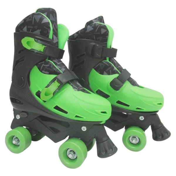 Encontraproduto.com.br - Patins Inline Ajustável Com 4 Rodas - Numeração Do 33 Ao 36