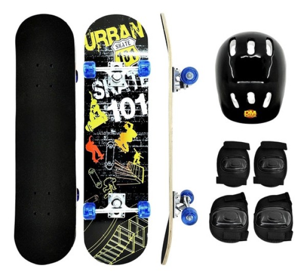 Skate Radical Com Acessorios Dm Toys Dmr6052 Urban