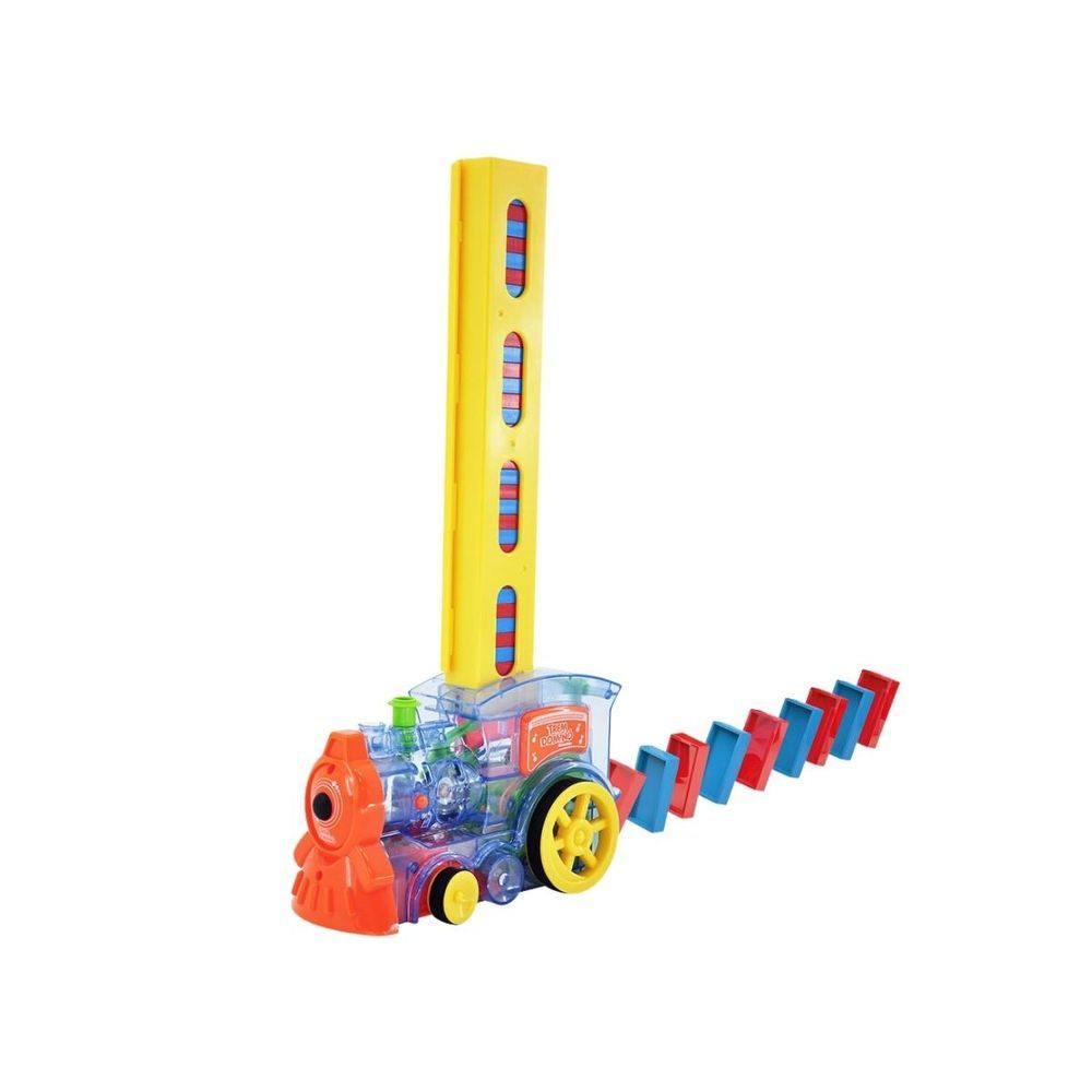 Trem Empilha Dominó Divertido 80 Peças - Dm Toys