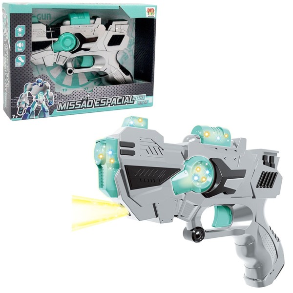 Encontraproduto.com.br - Missao Espacial Alfa Com Mira Projetor De Imagem Som