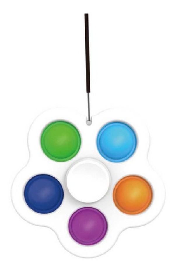 Spinner Pop it Giro Stress Flor DMToys DMT6186 Sortido