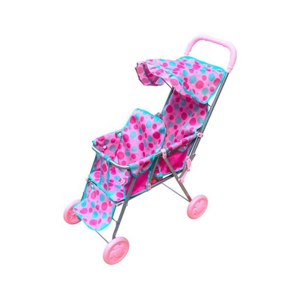 Carrinho De Boneca - Gêmeos - Passeio Divertido - Bolas - Dm Toys