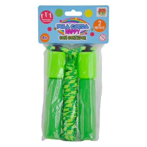 Encontraproduto.com.br - Pula Corda Infantil Rappy Com Contador Sortido - Dm Toys 6678