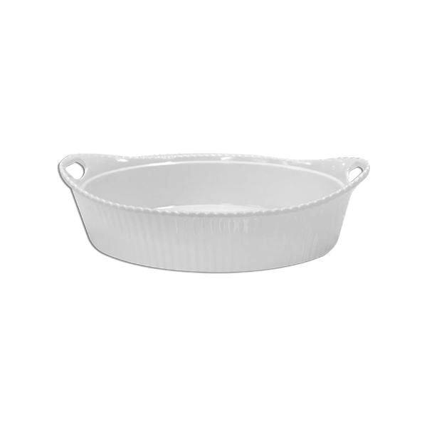Travessa oval em melamina Bestfer 27,7x18,6cm