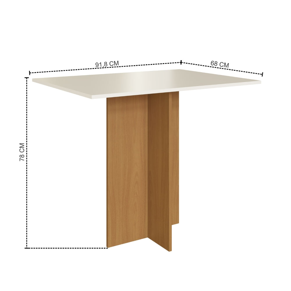Encontraproduto.com.br - Conjunto Mesa e 4 Cadeiras Talita Indekes