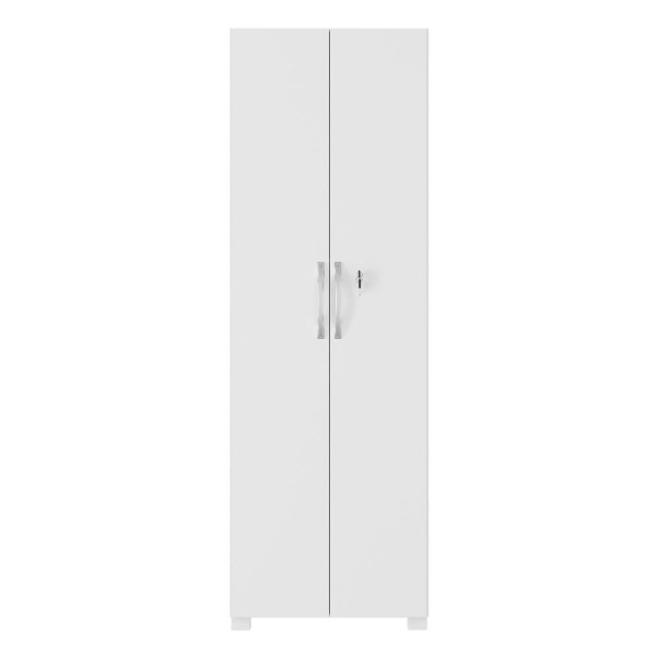 Encontraproduto.com.br - Armário Para Escritório 2 Portas Com Chave Bahrein Nótavel Branco